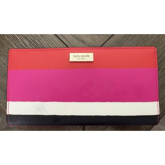 kate spade Handbags - Kate Spade New York Staci Colorblock Large Slim Bifold Wallet Leather NEW NWT